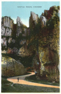 CHEDDAR, SOMERSET, CASTLE ROCKS, ENGLAND, UNITED KINGDOM, POSTCARD - Cheddar