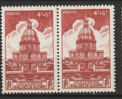 N° 751 Pour Les Grands Invalides De Guerre: Les Invalides: Belle Paire De 2 Timbres Neuf Impéccable  Impeccable - Unused Stamps
