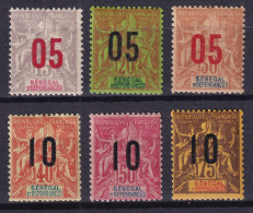 Senegal, 1912 Y&T. 47 / 52, MNH. - Neufs