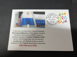 2-3-2024 (1 Y 43) Following Comment By President Macron, Russian President Putin Risk Of Provoking Nuclear War In Europe - Otros & Sin Clasificación
