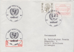 Postal History: Belgium R Cover With Automat Stamp - Brieven En Documenten