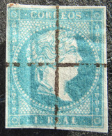 Spain, 1856, Definitives, 1R, Used, Mi #41, CV=EUR22 - Other & Unclassified