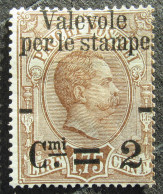 Italy, 1890, Definitives, 2c/1.75L, MNG, Mi #66, CV=EUR20 - Non Classificati