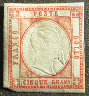 Italy, 1861, Definitives, 5Gr, MH, Mi #5a, CV=EUR140 - Non Classificati