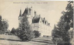 86 - VOUNEUIL-SUR-VIENNE - 2 Cpa - Château De Chitré, Donjon Du Chçateau De Chistré Façade Est - Vouneuil Sur Vienne