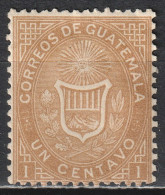 Guatemala, 1871, Definitives, 1c, MH, Mi #1 - Guatemala