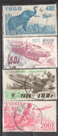 Togo, 1947, Airmail, Airplane, Compl.set, Used, Mi #A17-20, CV=EUR13 - Togo (1960-...)