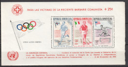 Dominican Republic, 1957, Sport, Olympics, S/s, MNH, Mi #Bl6A, CV=EUR16 - Dominican Republic