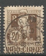 INDOCHINE TAXE  N° 10 CACHET SAIGON CENTRE / Used - Timbres-taxe