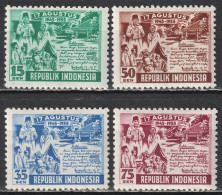 Indonesia, 1955, Compl.set, MNH, Mi #143-46, CV=EUR12 - Indonesia