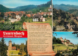 73055872 Lautenbach Gernsbach Lautenfelsen Teufelsmuehle Schloss Eberstein Laute - Gernsbach