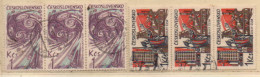 Tschechoslowakei 1965 MiNr.:1518; 1536 Gestempelt 6 Marken 3er Streifen Chechoslovakia Used YT: 1384; 1402 - Segnatasse