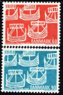 Denmark - 1969 - Viking Ship From Old Swedish Coin - Mint Stamp Set - Unused Stamps