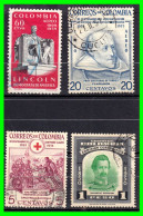 COLOMBIA ( AMERICA ) LOTE DE SELLOS DE DIFERENTES AÑOS Y VALORES . - Colombia