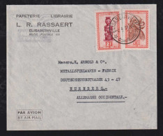 Belgien Belgium Congo 1951 Airmail Cover LEOPOLDSVILLE X NÜRNBERG Germany - Storia Postale