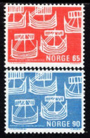 Norway - 1969 - Viking Ship From Old Swedish Coin - Mint Stamp Set - Ongebruikt