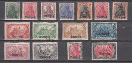 Danzig 1920,Mi 1-15B,Postfrsich,(D3753) - Altri & Non Classificati