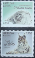 Litauen  Europa Cept   Gefährdete Nationale Tierwelt   2021    ** - 2021