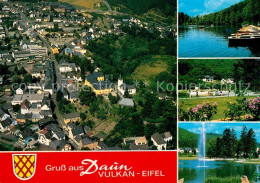 73054391 Daun Eifel Fliegeraufnahme Hafen Springbrunnen Park Daun - Daun