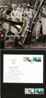 Norway 2001 100 Years Of Student Brass Bands Mi 1385-1386 MNH(**) And FDC With Signatur Designer - Cartas & Documentos
