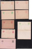 Rumänien Romania Collection 8 Stationery ** MNH Ca 1880-1900 - Collections