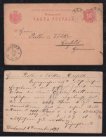 Rumänien Romania 1892 Stationery Postcard BUCURESTI X CREFELD Germany - Storia Postale