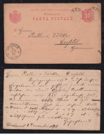 Rumänien Romania 1892 Stationery Postcard BUCURESTI X CREFELD Germany - Covers & Documents