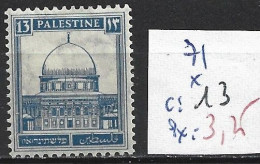 PALESTINE 71 * Côte 13 € - Palestine