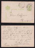 Rumänien Romania 1913 Stationery Postcard BACAU X BUZEN - Brieven En Documenten