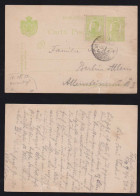 Rumänien Romania 1914 Stationery Postcard Uprated FESTESTI X BERLIN Germany - Covers & Documents