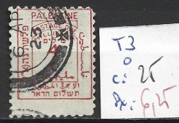 PALESTINE TAXE 3 Oblitéré Côte 25 € - Palestine