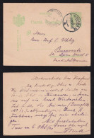 Rumänien Romania 1930 Overprint Stationery Postcard TIMISOARA X BUCURESTI - Lettres & Documents