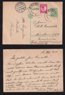 Rumänien Romania 1934 Uprated Stationery Postcard BISTRITA X MUNICH Germany - Brieven En Documenten
