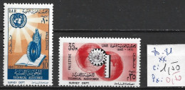 PALESTINE TAXE OCCUPATION EGYPTIENNE 80-81 ** Côte 1.50 € - Palestine