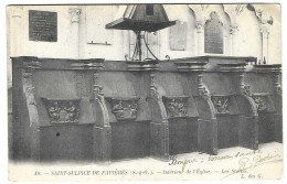 Saint Sulplice De Faviéres Les Stalles Intérieur De L' église - Saint Sulpice De Favieres