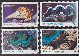 Coquillages Shells // Série Complète Neuve ** MNH ; Marshall YT 111/114 (1986) Cote 8 € - Marshall Islands