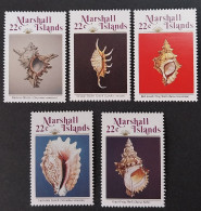 Coquillages Shells // Série Complète Neuve ** MNH ; Marshall YT 119/123 (1986) Cote 6 € - Marshalleilanden