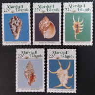 Coquillages Shells // Série Complète Neuve ** MNH ; Marshall YT 156/160 (1987) Cote 5 € - Marshallinseln