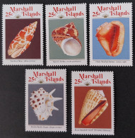 Coquillages Shells // Série Complète Neuve ** MNH ; Marshall YT 224/228 (1989) Cote 6.25 € - Marshalleilanden