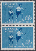 1956 Brasilien ** Mi:BR 892, Sn:BR 835, Yt:BR 618, 6th Children's Games - Rio De Janeiro, Sport - Ungebraucht