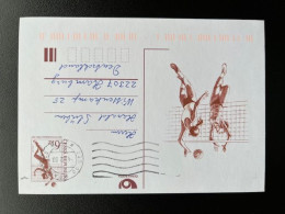 CZECH REPUBLIC CESKA REPUBLIKA 1998 POSTCARD PRAHA PRAGUE TO HAMBURG 04-02-1998 TSJECHIE VOLLEYBALL - Cartes Postales