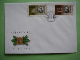 FDC - National Day.Persons. Famous People # Lietuva Litauen Lituanie Litouwen Lithuania 1998 #Mi.658/9 - Lituanie