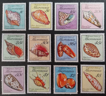Coquillages Shells // Série Complète Neuve ** MNH ; Micronésie YT 101/112 (1989) Cote 30 € - Micronésie