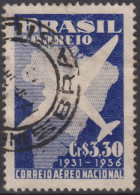 1956 Brasilien  AEREO ° Mi:BR 893, Sn:BR 836, Yt:BR PA67, 25 Years Airmail - Luchtpost