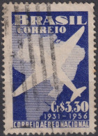 1956 Brasilien  AEREO ° Mi:BR 893, Sn:BR 836, Yt:BR PA67, 25 Years Airmail - Luchtpost