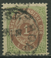 Dänisch Westindien 1873 Ziffer Im Rahmen 5 II B Gestempelt - Danemark (Antilles)