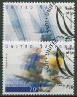 UNO New York 2005 Jahr Des Sports Segeln Laufen 984/85 Gestempelt - Used Stamps