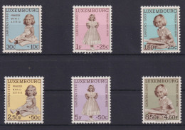 Luxemburg 631-636 Caritas Kinder Luxus Postfrisch MNH - Storia Postale