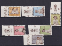 Luxemburg 660-665 Caritas Kinder Luxus Postfrisch MNH Vom Oberrand Ausgabe 1962 - Covers & Documents