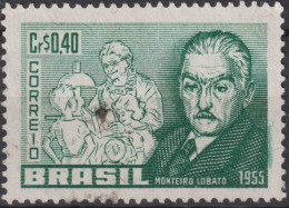 1955 Brasilien ° Mi:BR 885, Sn:BR 829, Yt:BR 612, José Bento Renato Monteiro Lobato (1882-1948) - Used Stamps